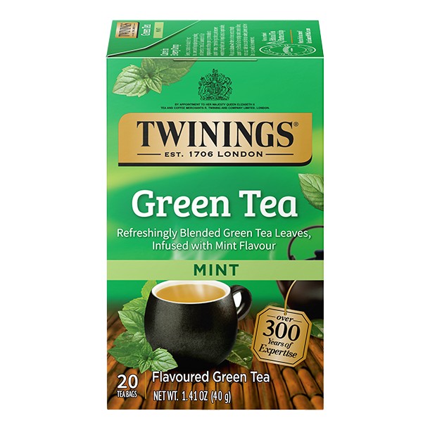 TWININGS MINT GREEN TEA 1.41 OZ