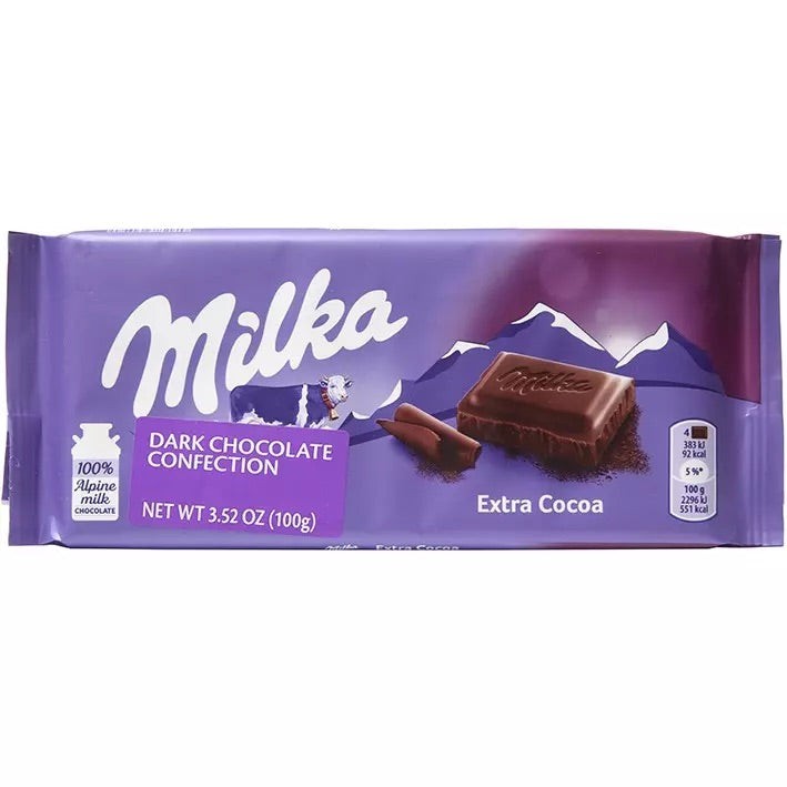 MILKA DARK CHOCOLATE 100 GM