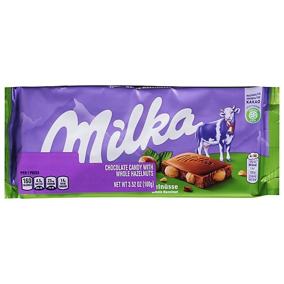 MILKA CHOC HAZELNUTS 3.52 OZ