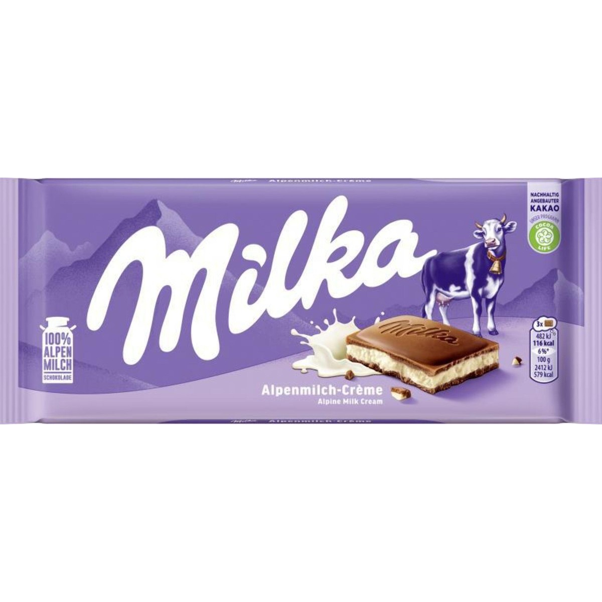 MILKA ALPINE MILK CREAM ALPENMILCH 100 GM