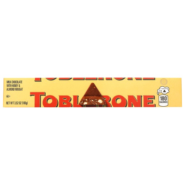 Toblerone Of Switzerland With Honey And Almond Nougat 3.52 OZ