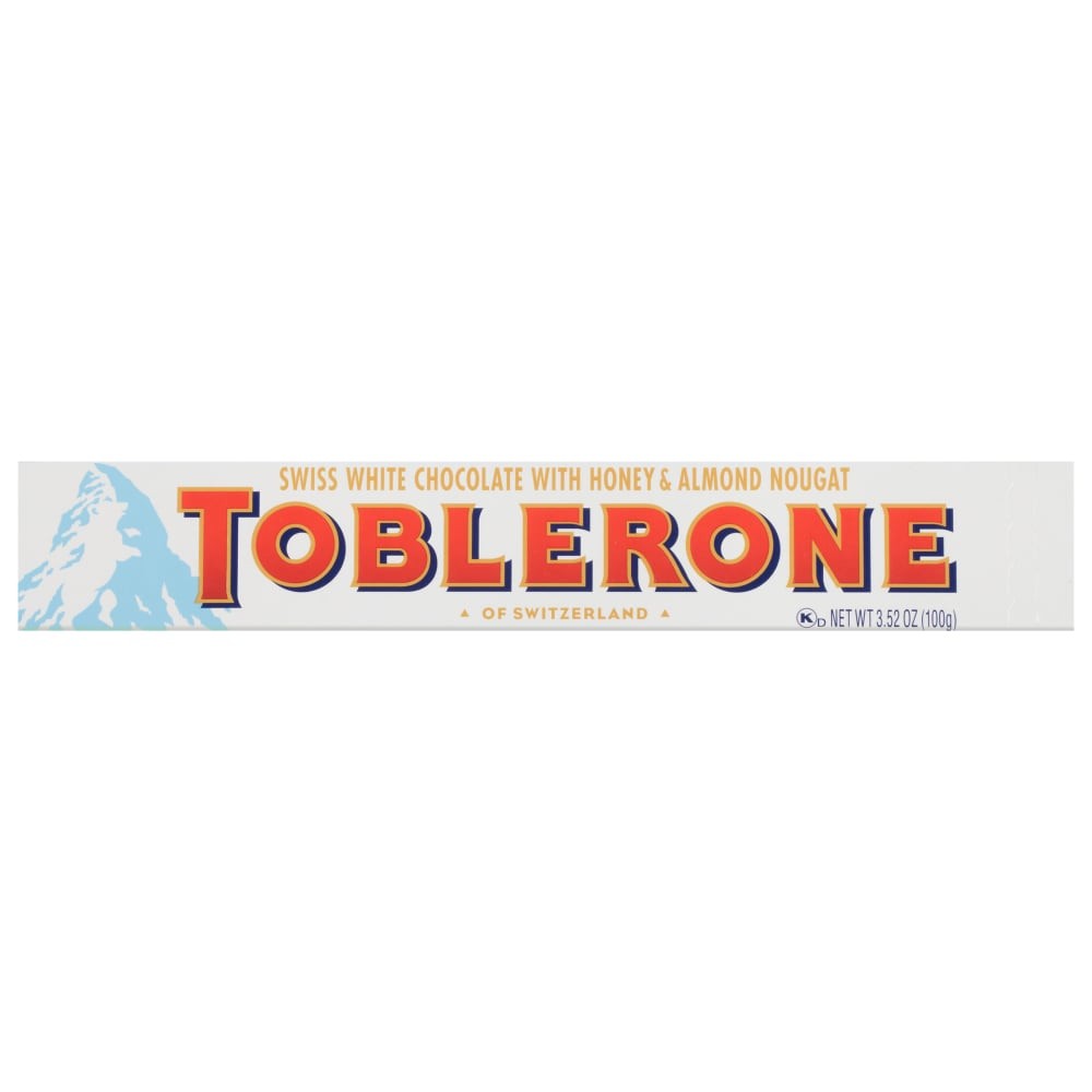 TOBLERONE SWISS WHITE CHOCOLATE 3.5 OZ