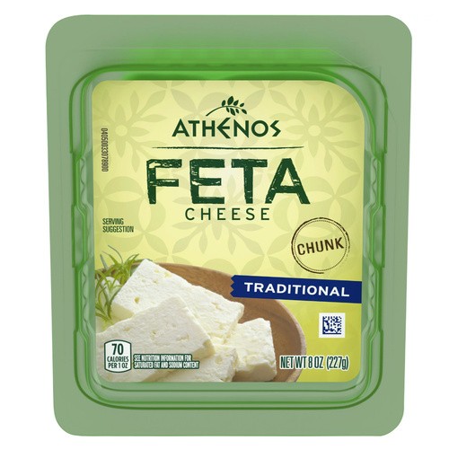 ATHENO FETA CHEESE CHUNK 8Z 8 OZ