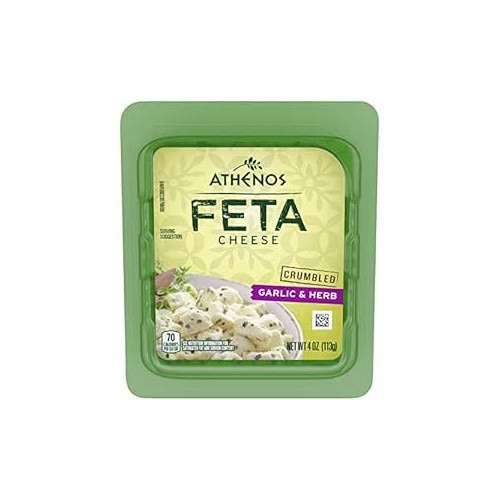 ATHENOS FETA CRUMBLES GARLIC& HRB 4 OZ