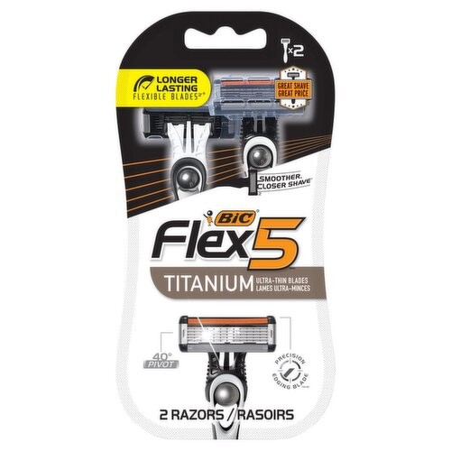 BIC FLEX 5 TITANIUM RAZOR 2 PACK