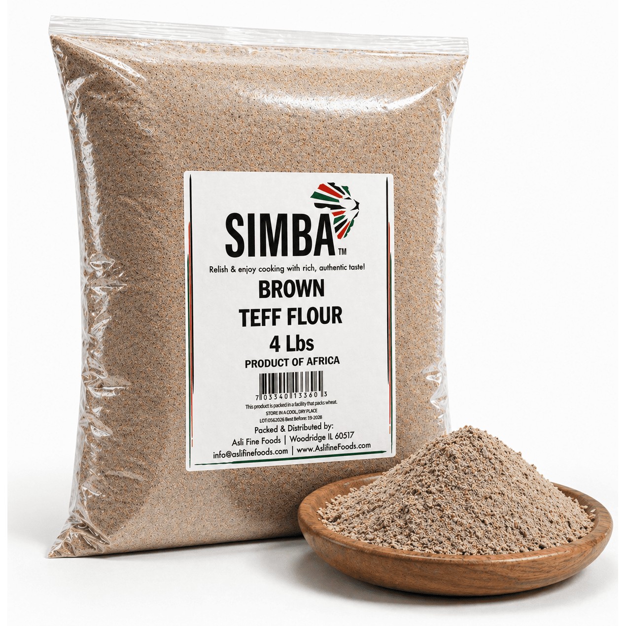 Simba Teff Flour 4 LBS
