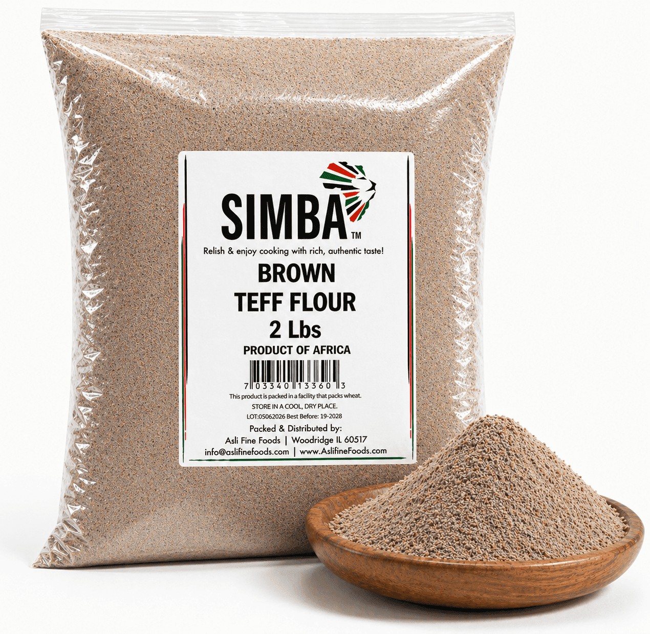 Simba Teff Flour 2 LBS