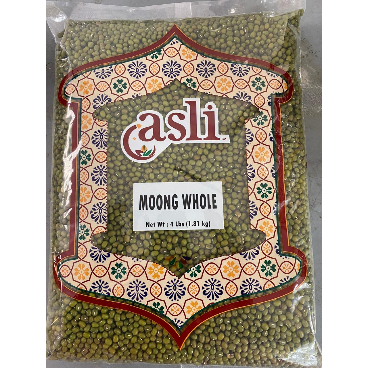 Asli Moong Whole 4 LBS