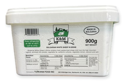 K&M BULGARIAN SHEEP WHITE CHEESE IN BRINE 800 GM
