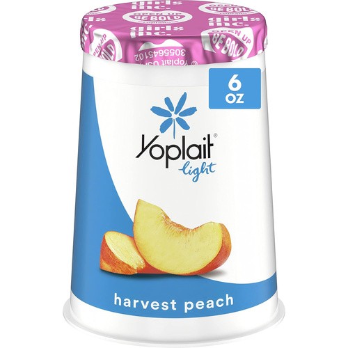YOPLAIT LIGHT PEACH YOGURT 6 OZ