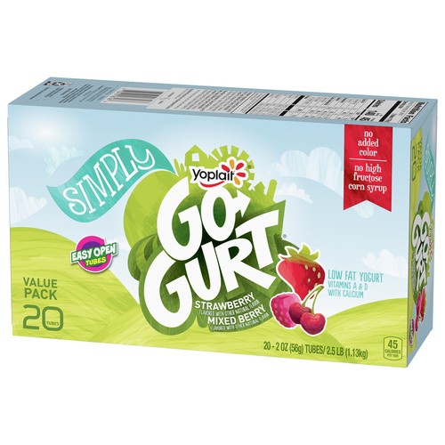 GOGURT SIMPLY MIXED BERRY/STRAWBERRY     32 OZ