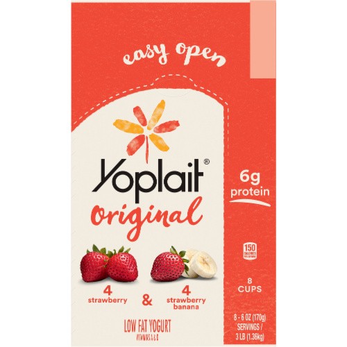 YOPLAIT ORIGINAL STRWB/STRWB BANANA      48 OZ
