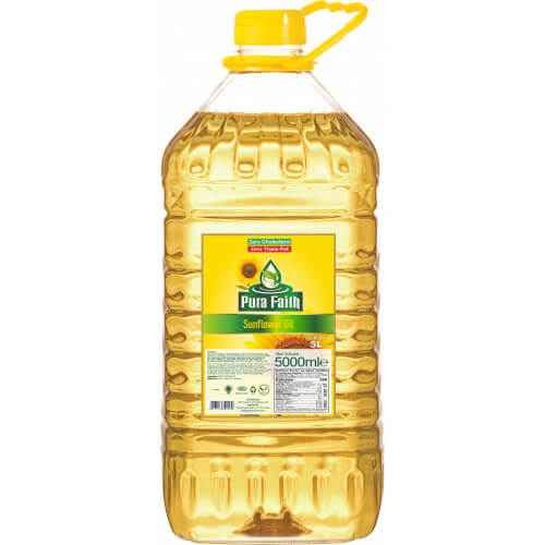 Pura Faith Sunflower Oil 5 LTR 5 LTR