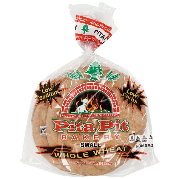 PITA PIT WHOLE WHEAT SMALL 8 OZ