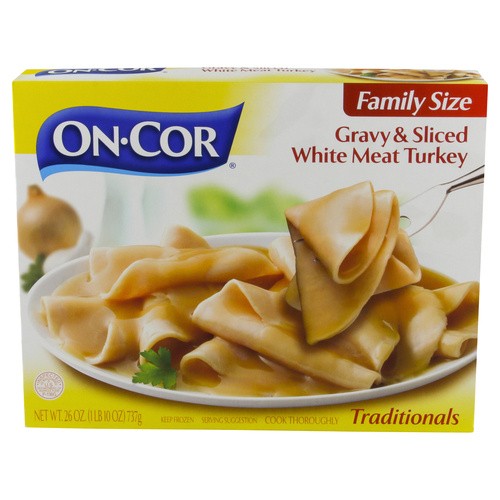 ON COR GRAVY & SLICED WHITE TURKEY 26 OZ