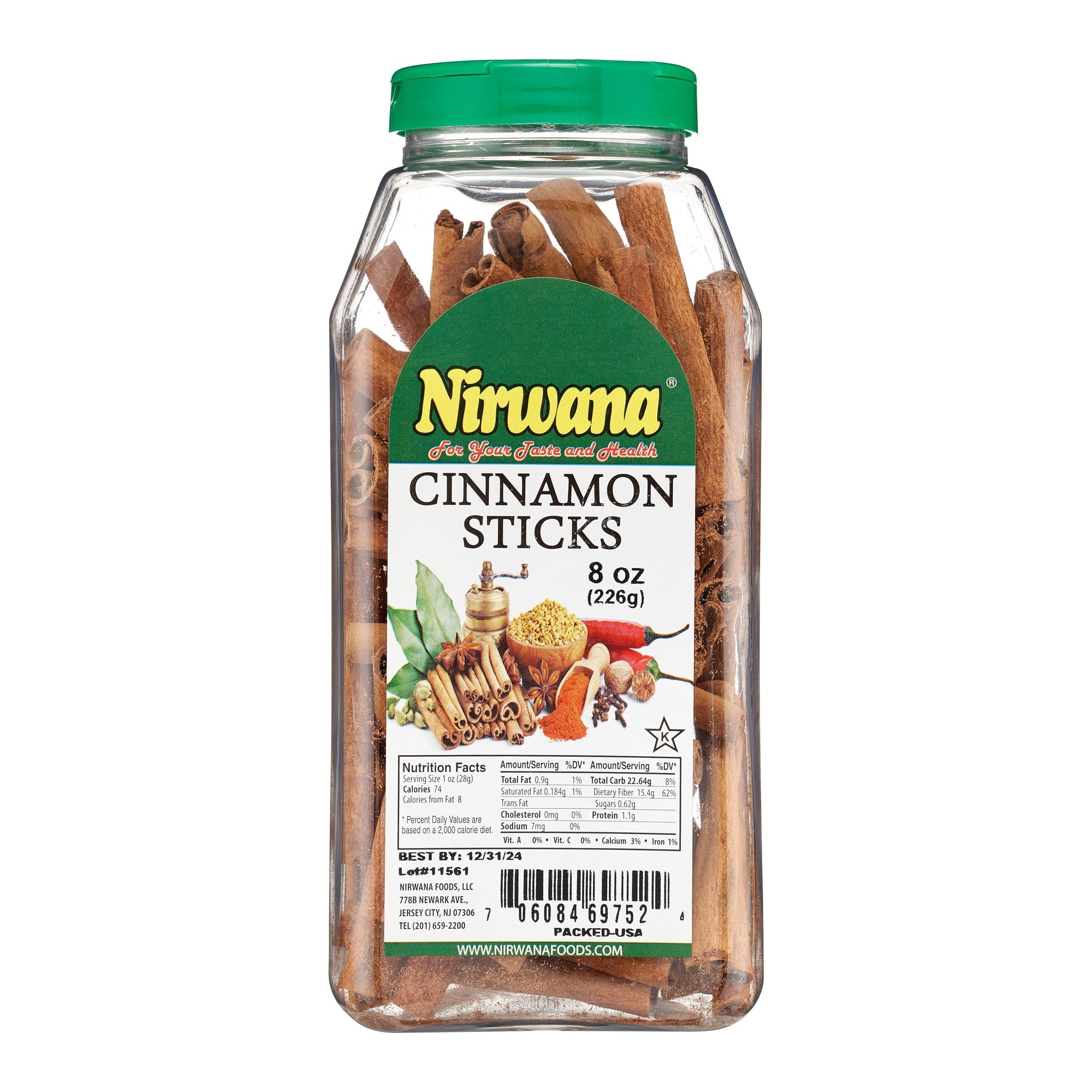 NIRWANA CINNAMON STICKS 226 GM