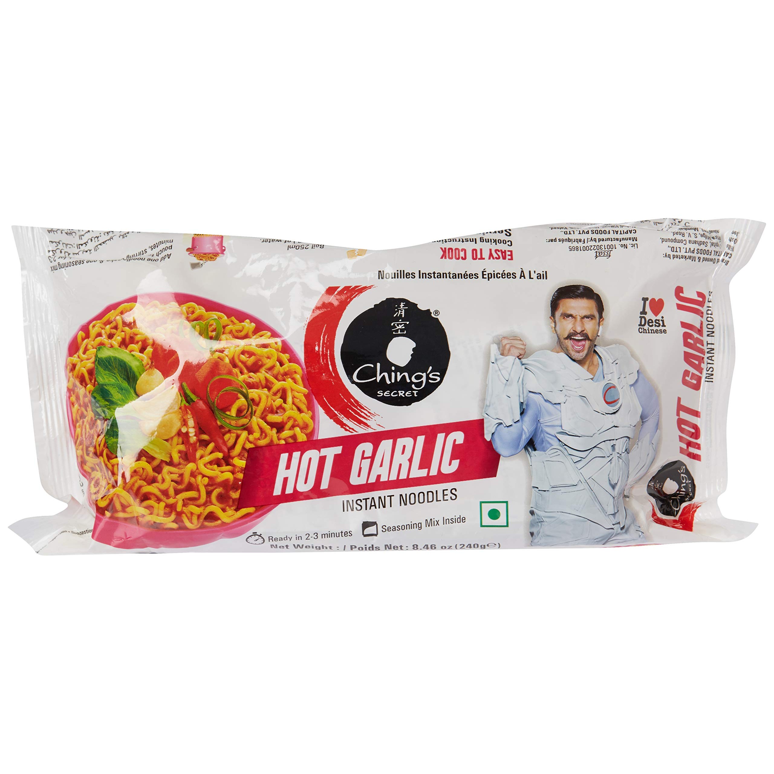 Chings Hot Garlic Noodles 240 GM