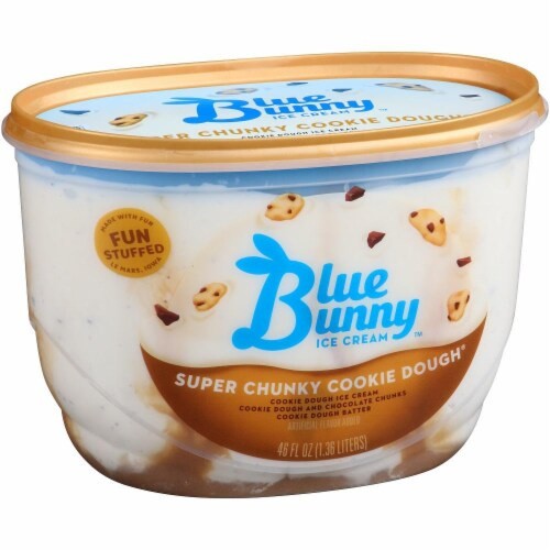 BLUE BUNNY SIGNATURE COOKIE DOUGH        46 OZ