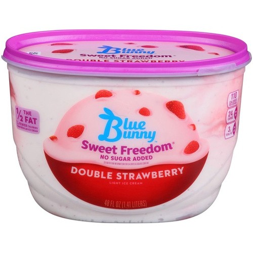 BLUE BUNNY DOUBLE STRAWBERRY 48 OZ