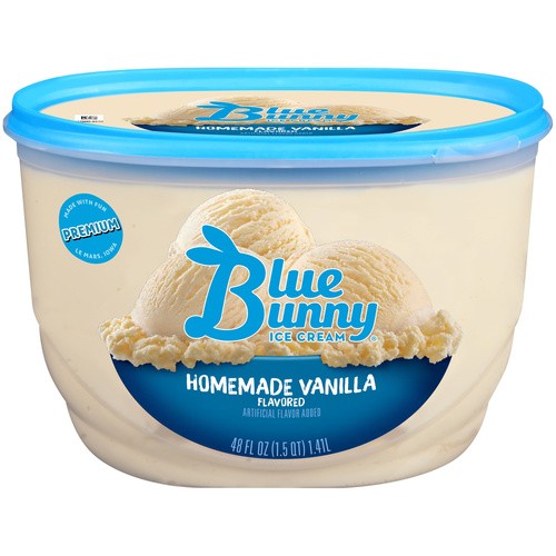 BLUE BUNNY HOMEMADE VANILLA 48 OZ