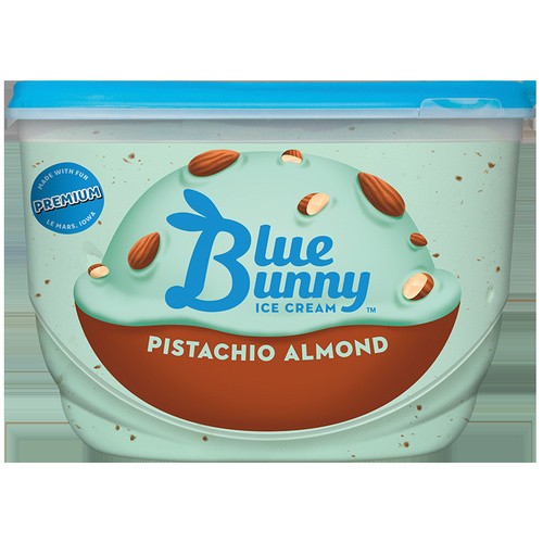 BLUE BUNNY PISTACHIO/ALMOND 48 OZ