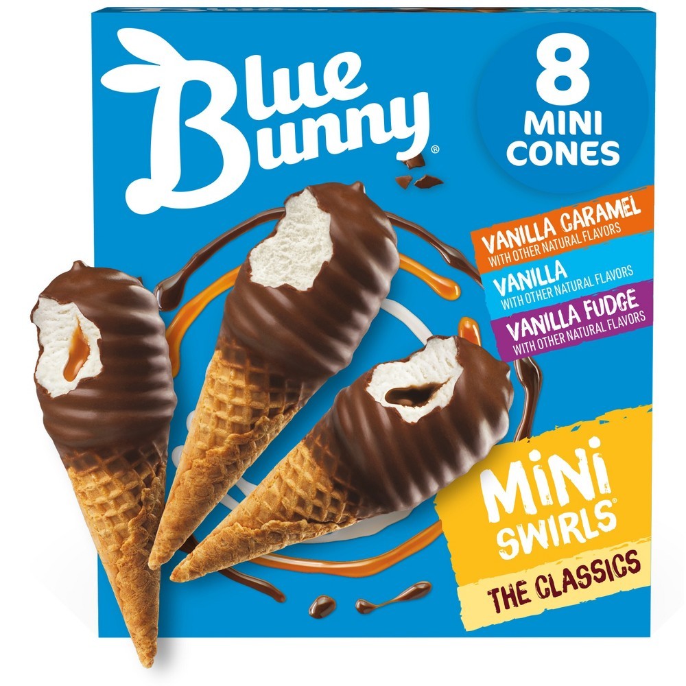 Blue Bunny Mini Swirls Classics Variety Pack 8 COUNT