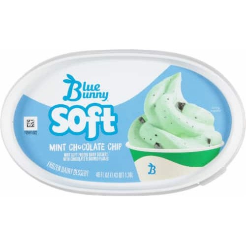 BLUE BUNNY SOFT MINT CHOCOLATE CHIP 46 OZ