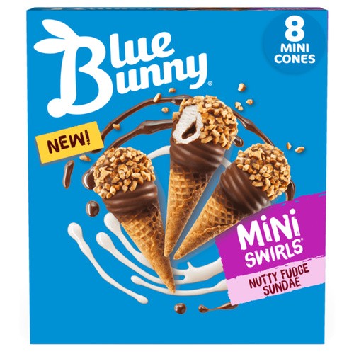BLUE BUNNY MINI SWIRL NTTY FDG SUNDA 8 COUNT
