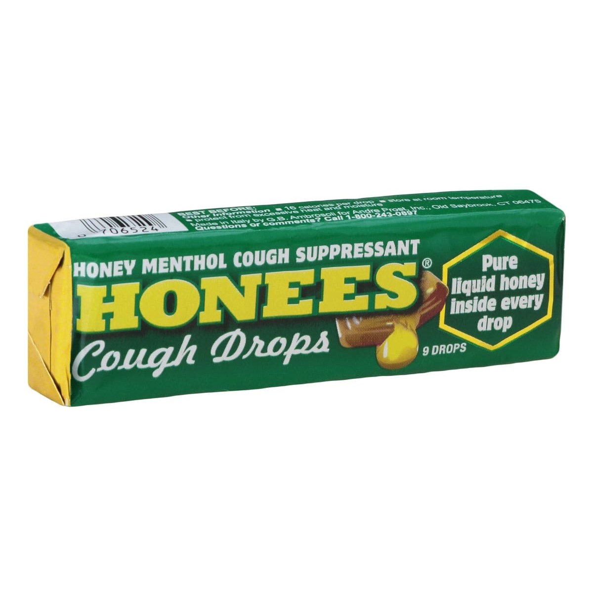 HONEES MENTHOL COUGH DROPS 1 PACK