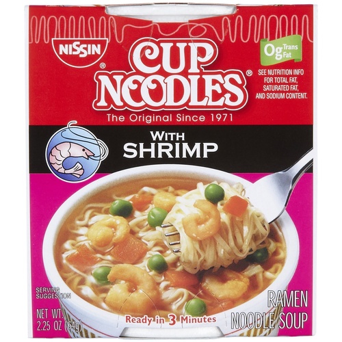 NISSIN CUP O NOODLES SHRIMP              1 OZ