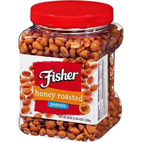 FISHER HONEY ROAST PEANUTS               36 OZ