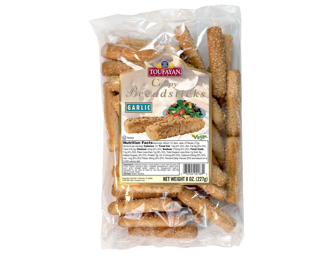 TOUFAYAN CRISPY STICKS GARLIC 1 PACK