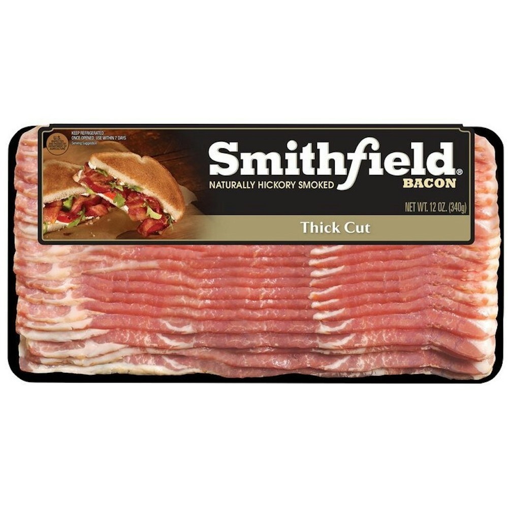 SMITHFIELD THICK CUT BACON               1 OZ