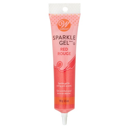 WILTON RED SPARKLE GEL 3.5 OZ