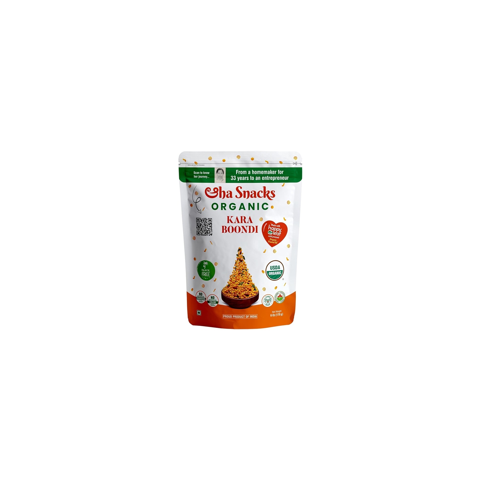AHA SNACKS KARA BOONDI 6 OZ