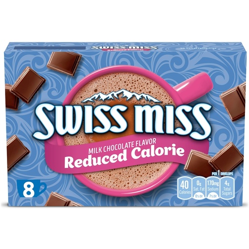 SWISS MISS REDUCED CALORIE HOT COCOA     8 COUNT