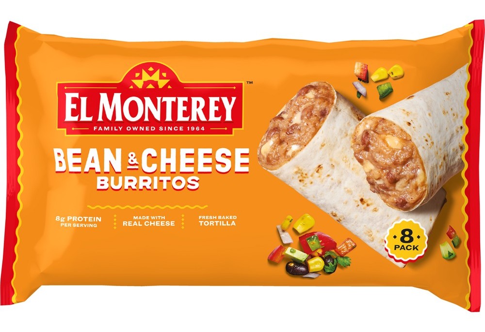 El Monterey Bean & Cheese Burritos 8 PCS