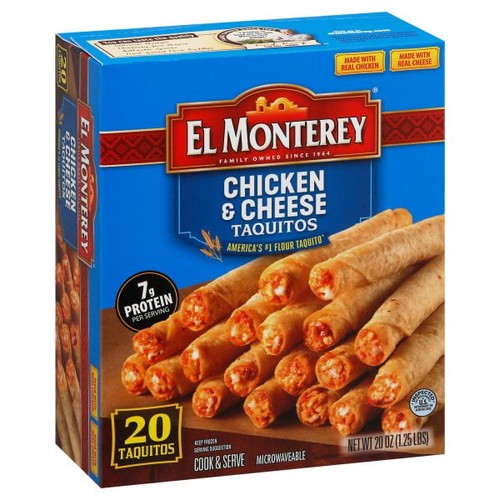 EL MONTEREY CKN CHS TAQUITOS 20 OZ