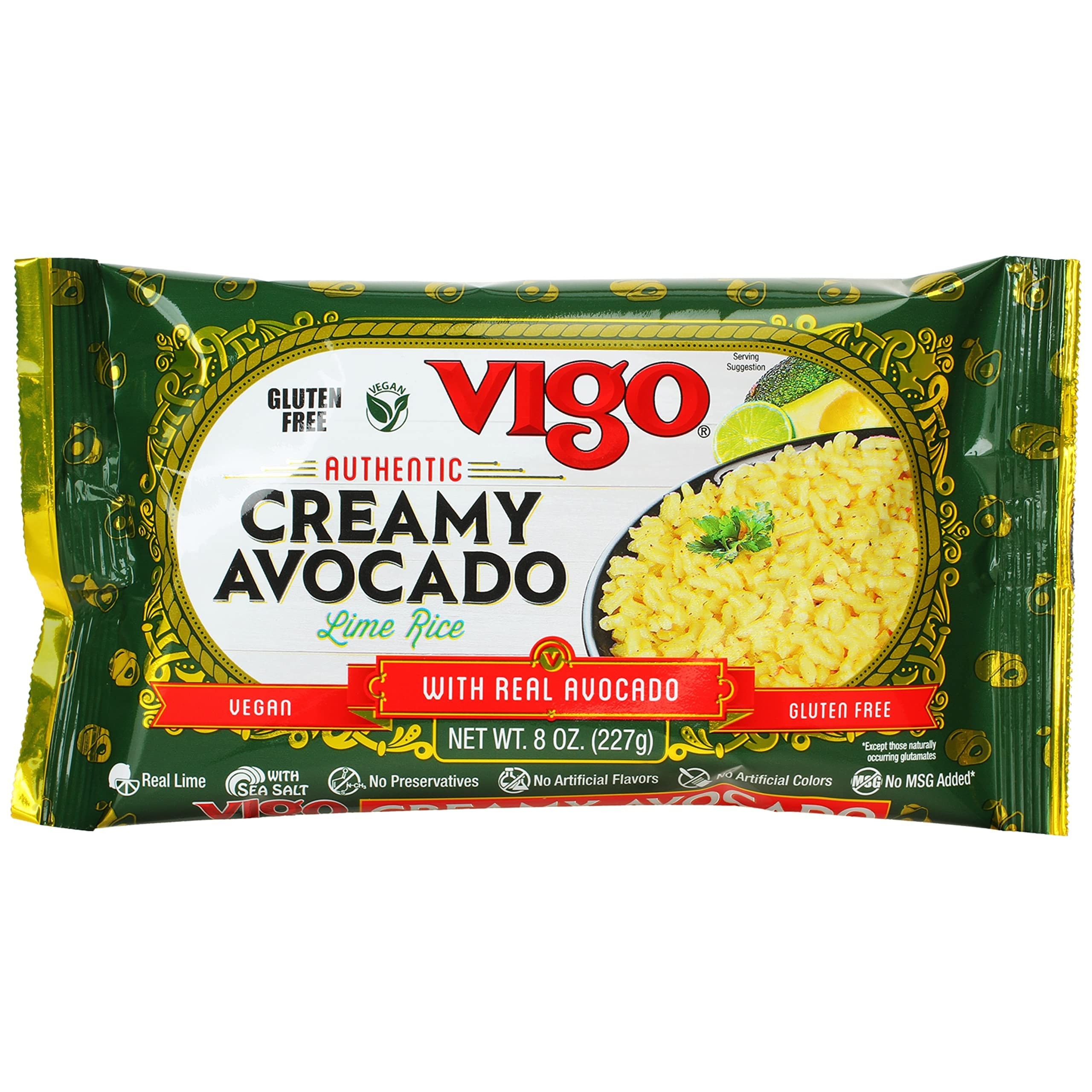 VIGO CRMY AVOCADO LIME RICE 8 OZ
