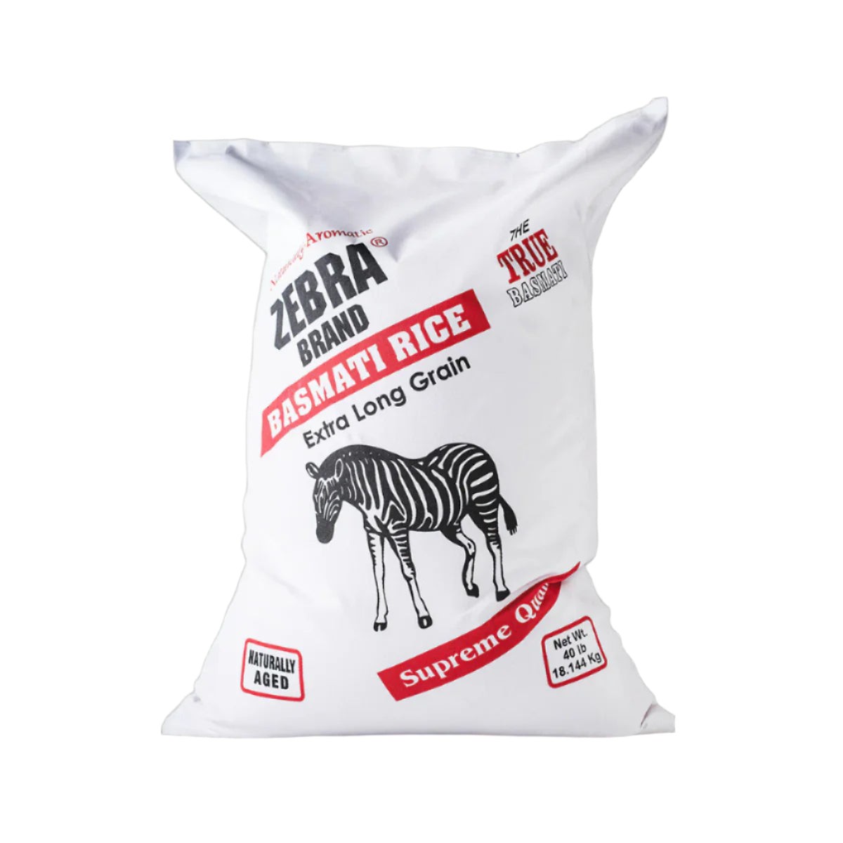 ZEBRA BASMATI RICE 40 LBS