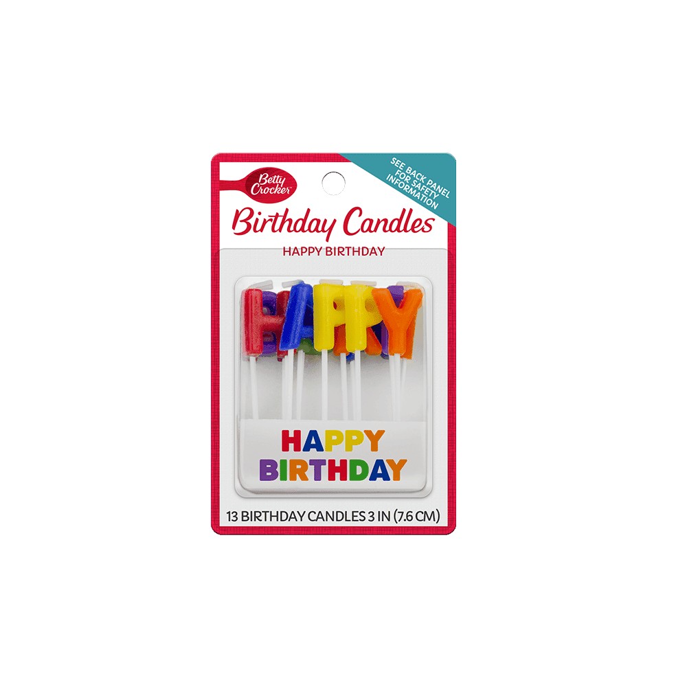 BETTY CROCKER H BDAY CANDLE 13 COUNT