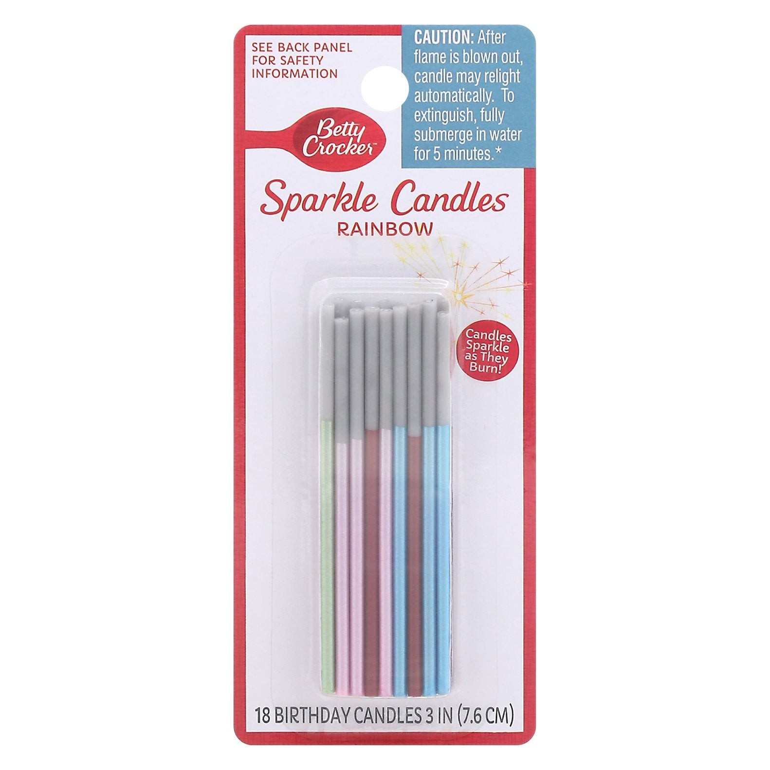 BETTY CROCKER RAINBOW SPARKLE 18 COUNT