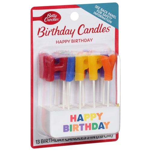 BETTY CROCKER 13 BIRTHDAY CANDLES        1 COUNT