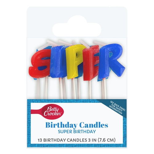 BETTY  CROCKER SUPER BIRTHDAY CANDLE     1 Each