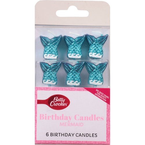 BETTY CROCKER MERMAID BIRTHDAY CANDL     1 Each
