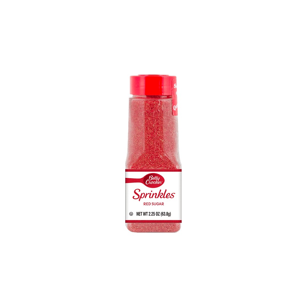 BETTY CROCKER SPRINKLES RED SUGAR 2.25 OZ
