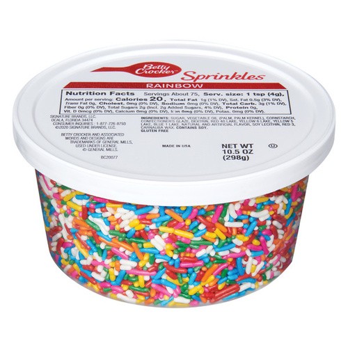 BC RAINBOW SPRINKLES 10 OZ