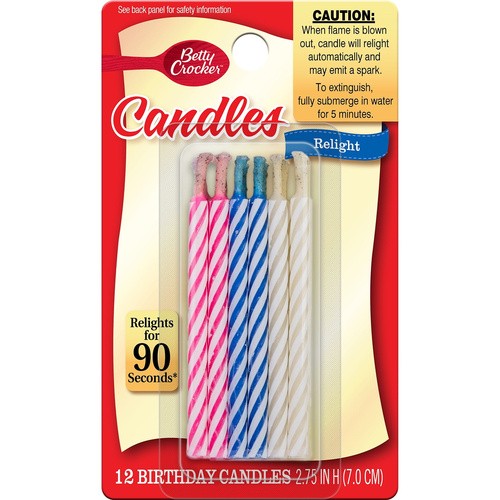 BETTY CROCKER RELITE CANDLE 12 COUNT