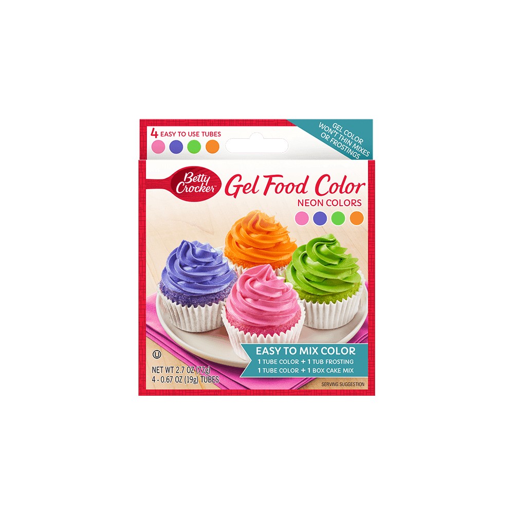 BETTY CROCKER NEON GEL F/COLR 2.7 OZ