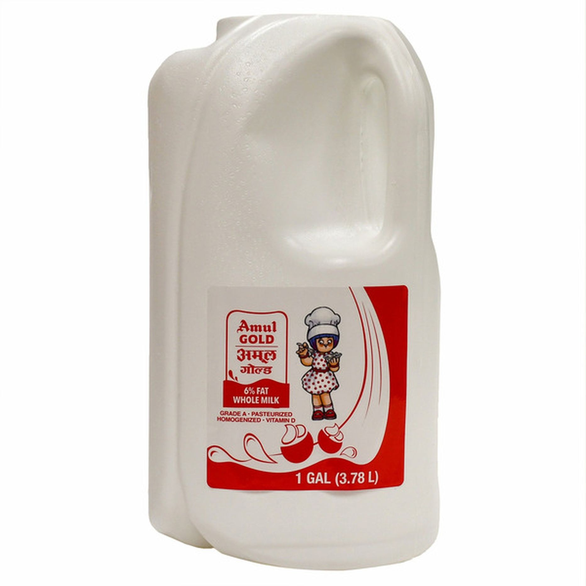 AMUL GOLD MILK 6%FAT WHOLE MILK  1 GALLON